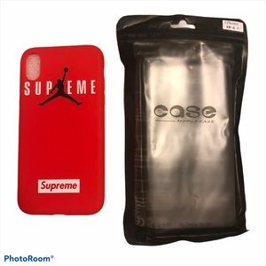 NWT Red Jordan Supreme Phone Case for iPhone XR